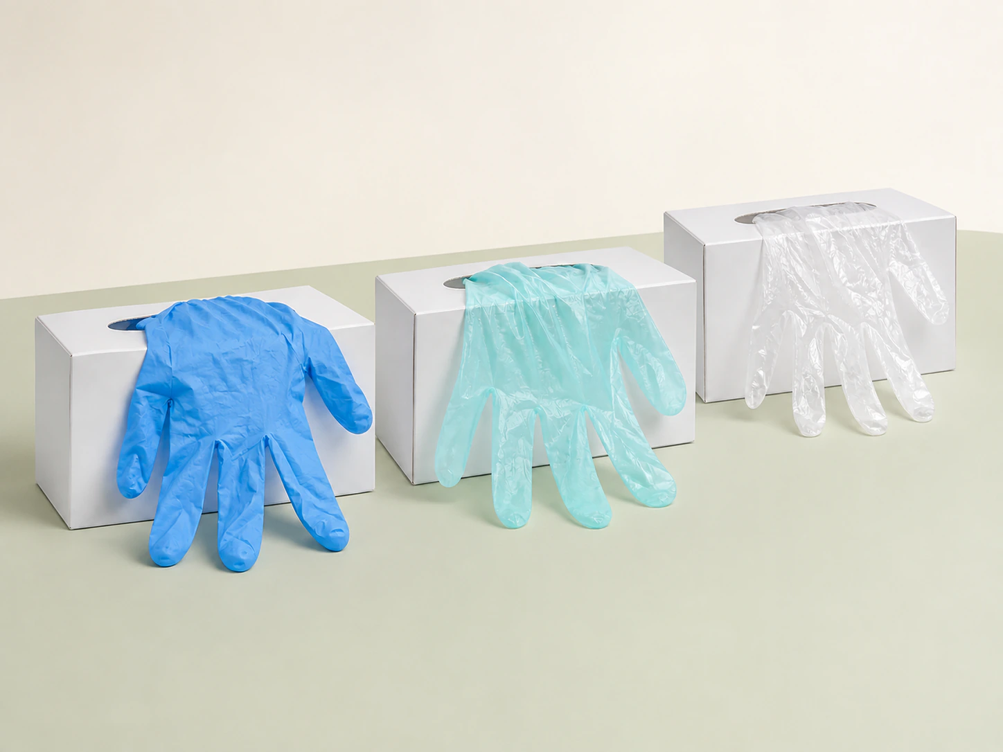 Gloves & supplies range illustration