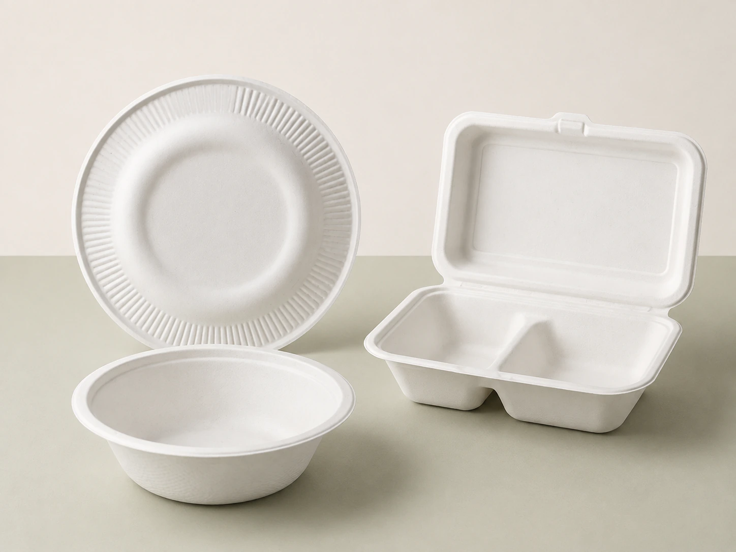 Plates, bowls & trays range illustration